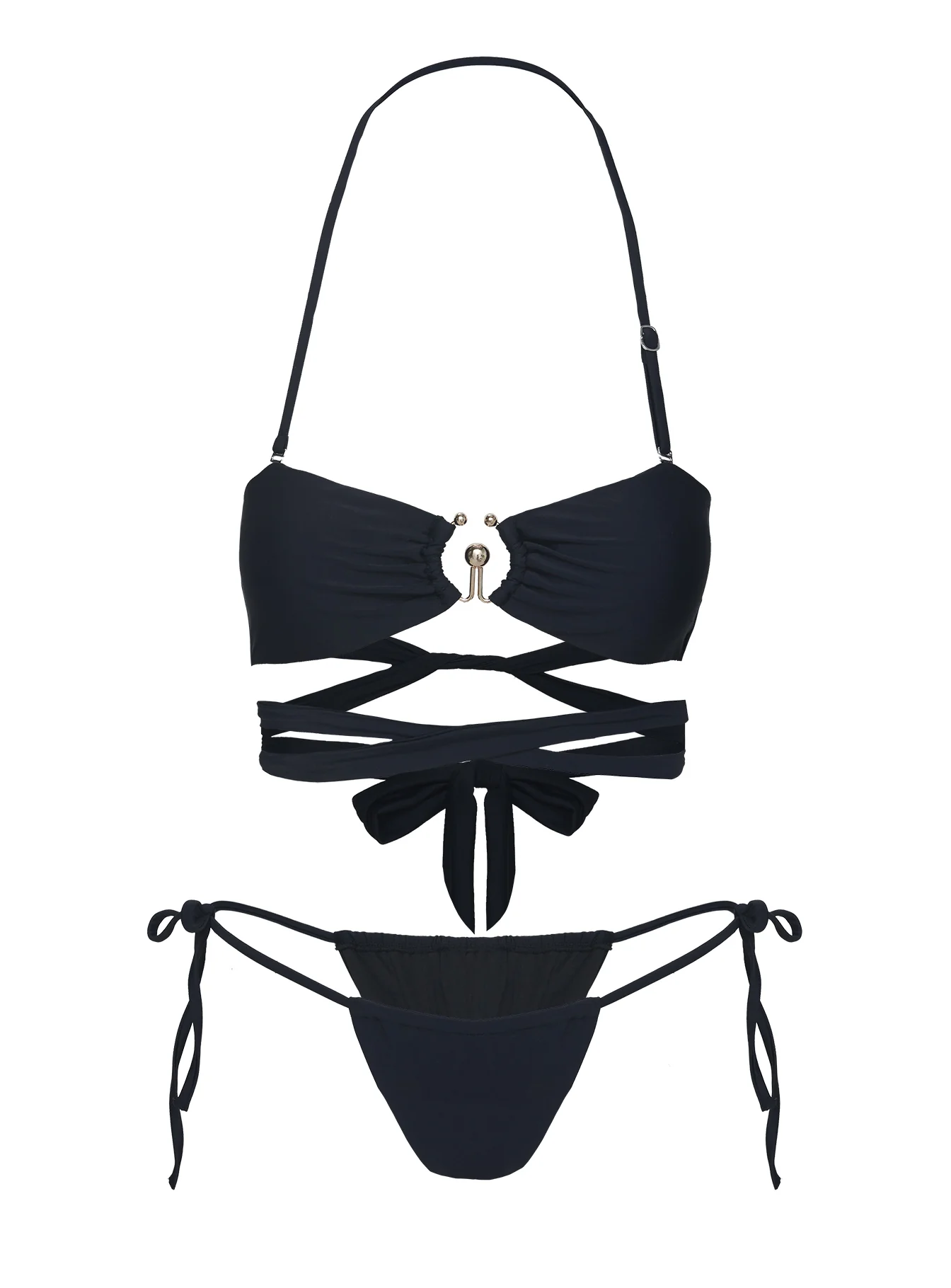 Southall Strapless Bikini Top Black