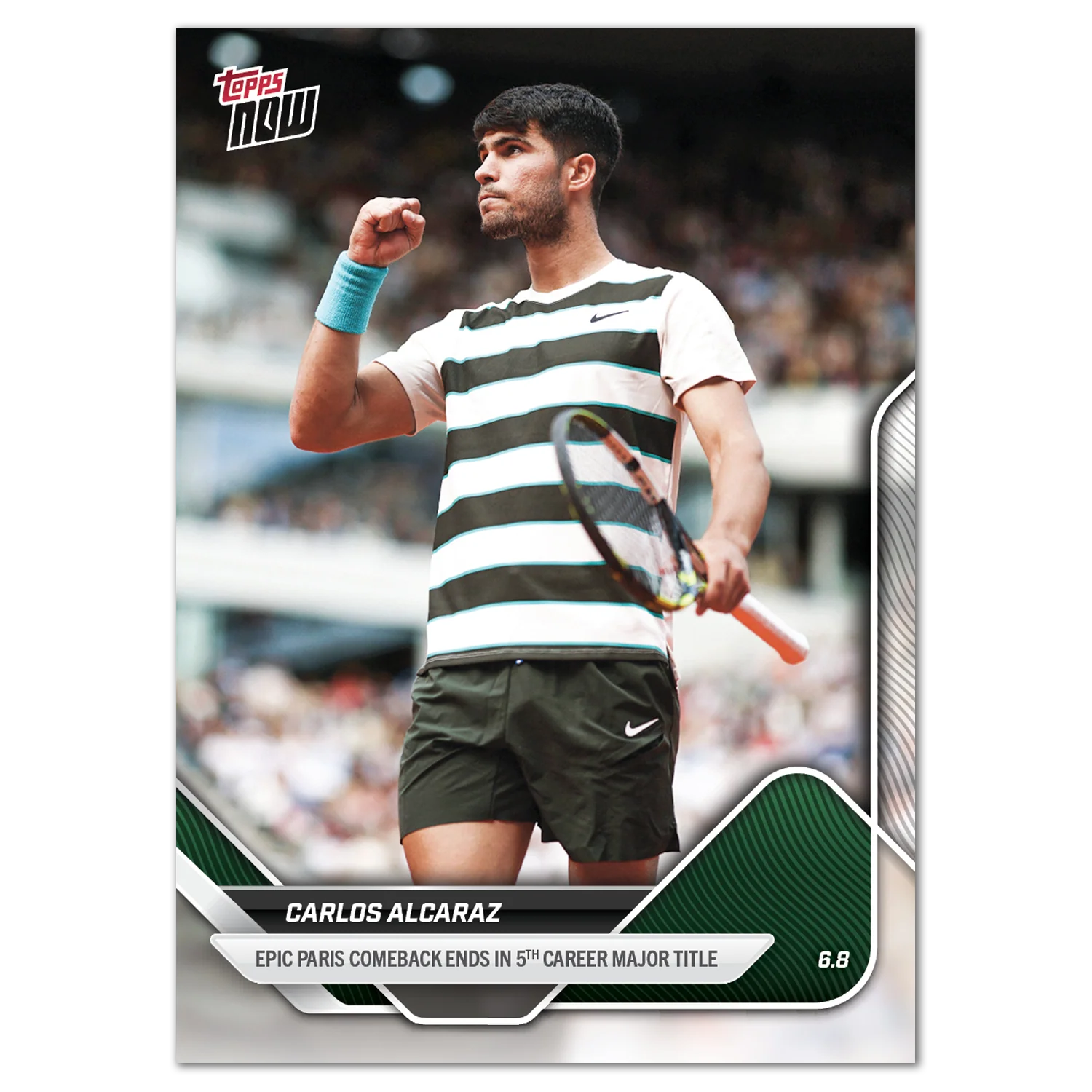 Carlos Alcaraz - 2025 Tennis Topps NOW® - Card TCA1 - LOOK FOR AUTOS