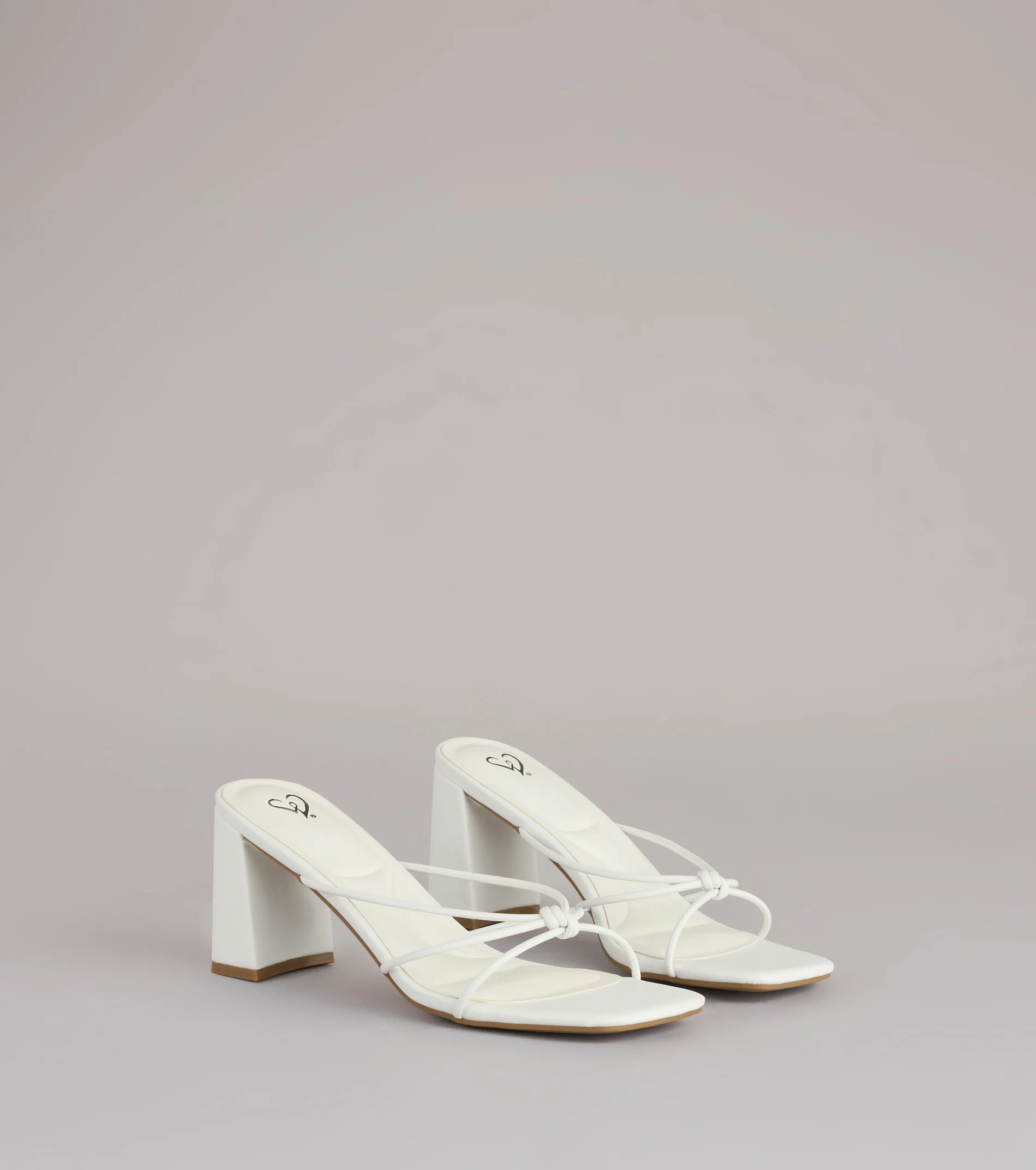 Fashion Fix Knotted Block Heel Mules