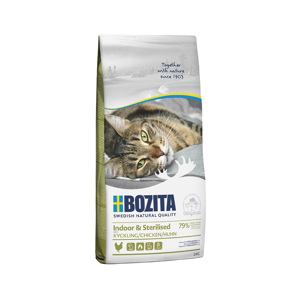 Bozita Indoor & Sterilised Cat Food - 2 kg - Chicken