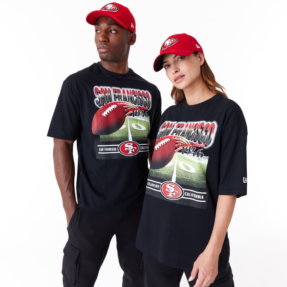 San Francisco 49ers Field Graphic New Era Oversized NFL T-Shirt