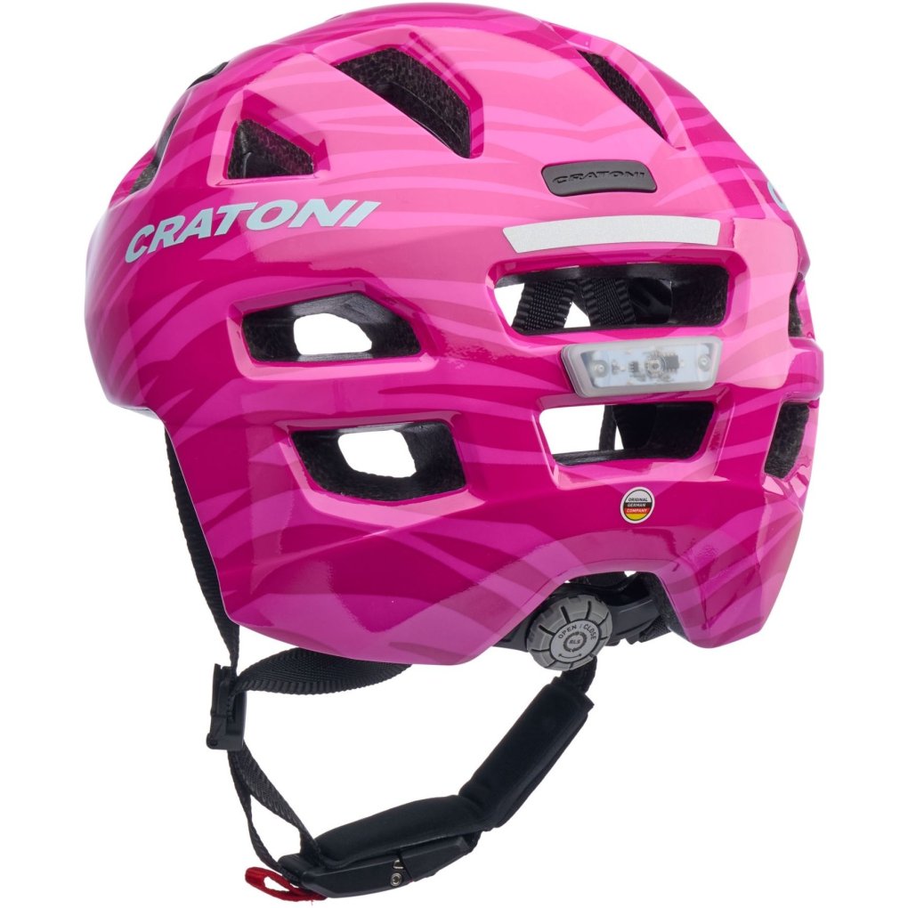 CRATONI Maxster Kids Bike Helmet - safari pink glossy