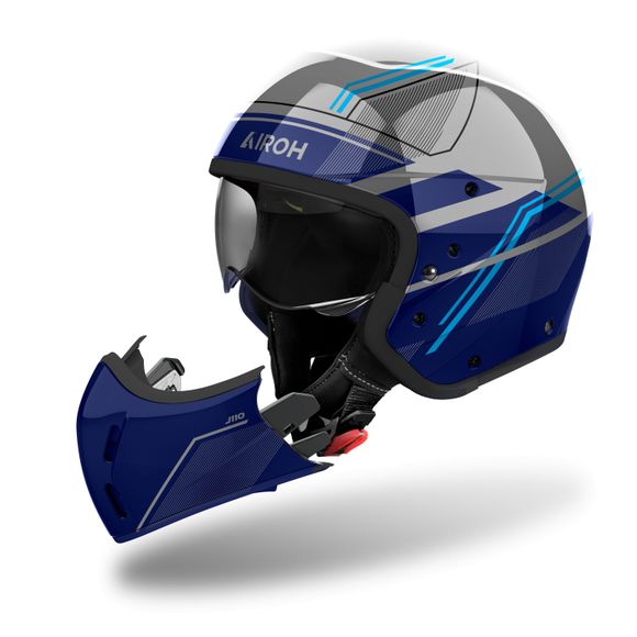 Casque modulable Airoh J110 - SLIM - BleuRef : AR1452