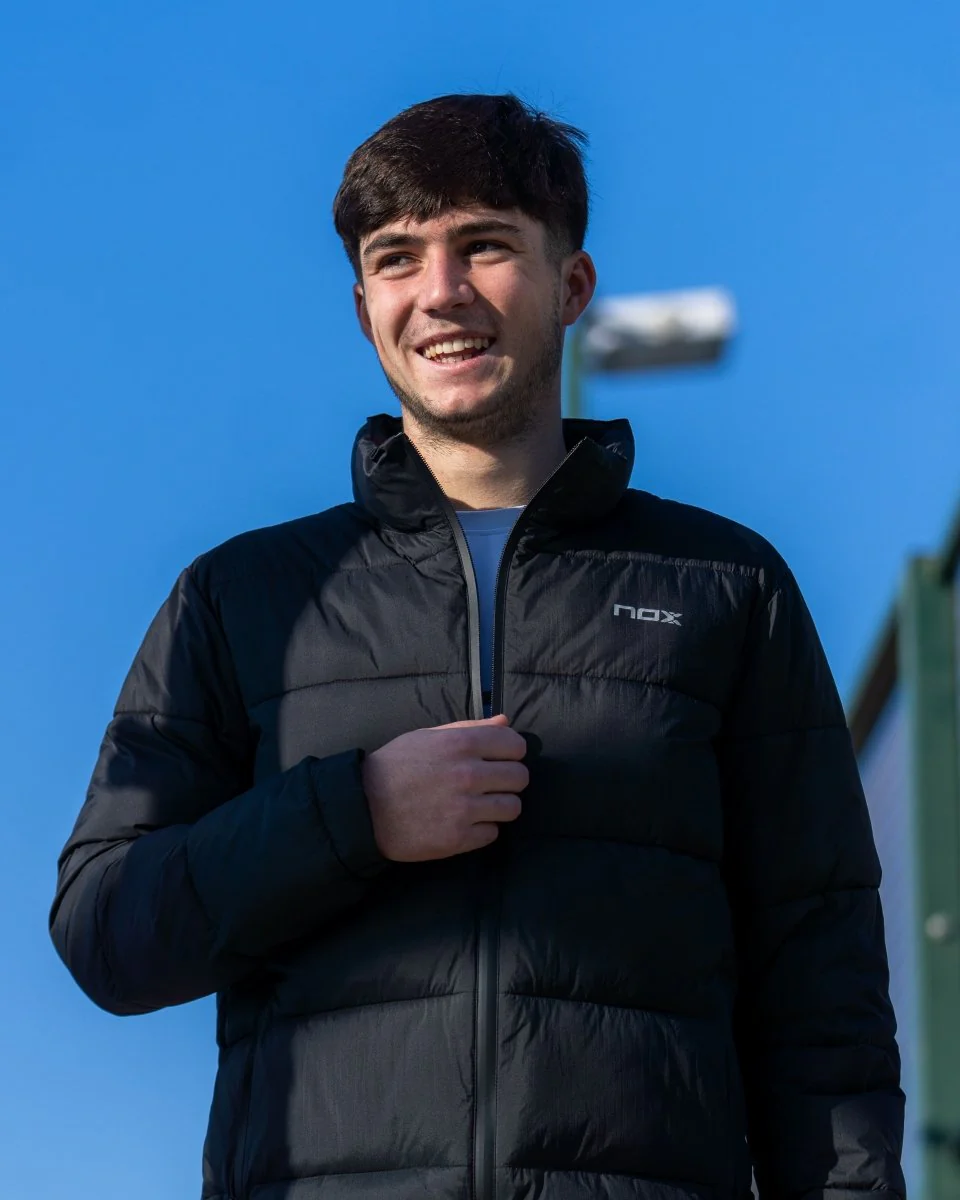 Men's quilted jacket TEAM black