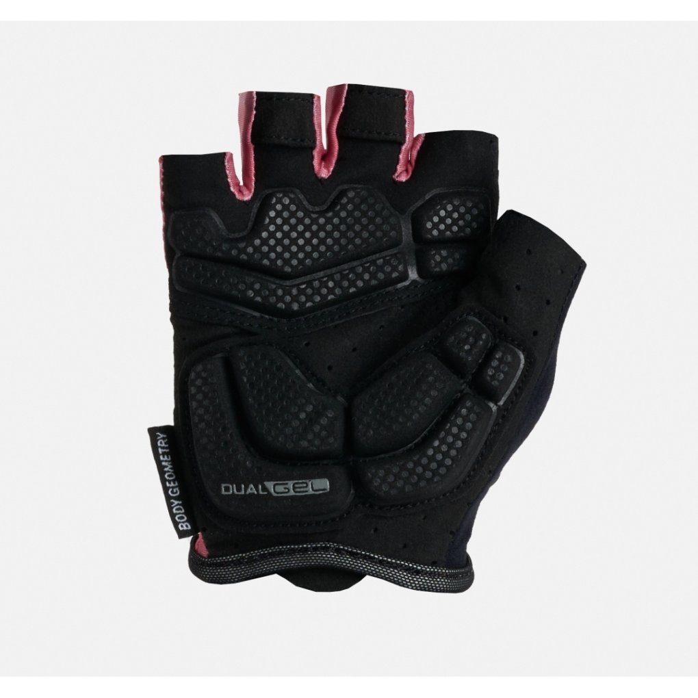 Specialized Body Geometry Dual Gel SF Short Finger Gloves Women - dusty rose