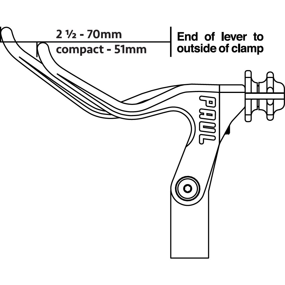 Paul Component Love Brake Lever - 2.5 | left - silver