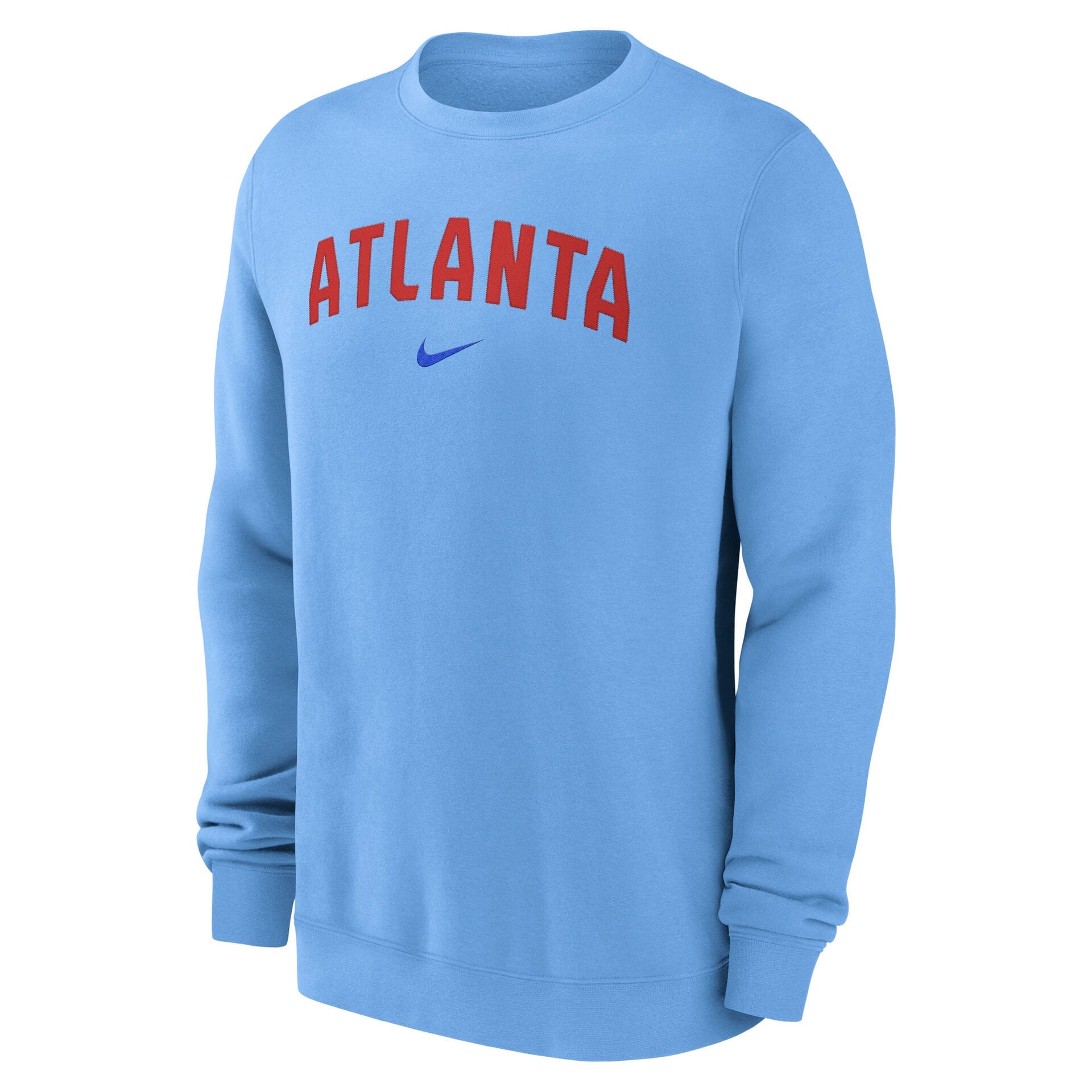 Atlanta Braves City Connect 2-Hit Club Crew Pullover Blue