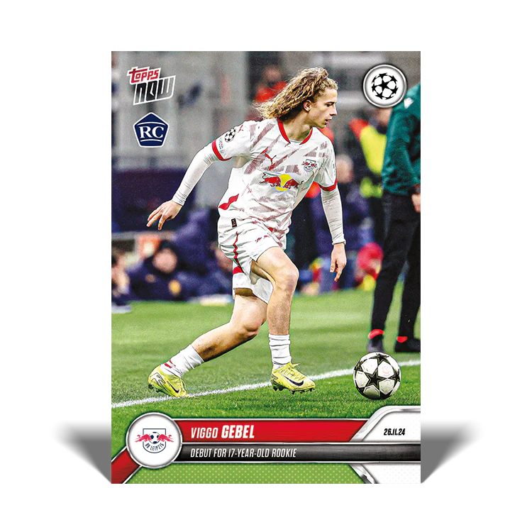 Viggo Gebel - Debut for 17-year-old rookie - 24/25 UCC Topps NOW® Card 53