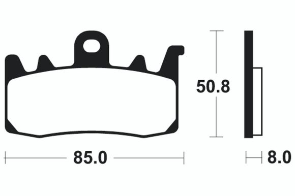 Tecnium BRAKE PAPEMBER METAL STRAY - MF400Ref: TE02034A / 1022789
