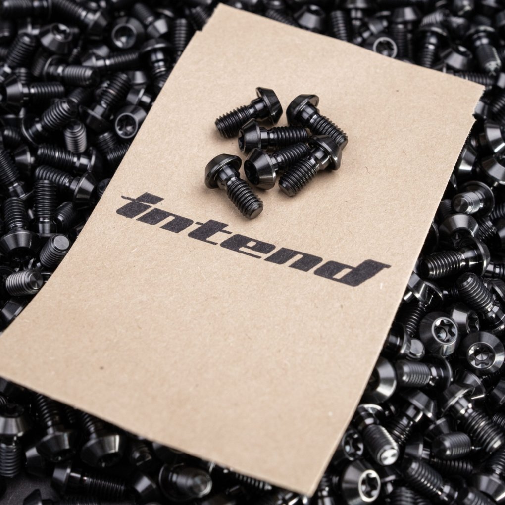 Intend Blackline Brake Rotor Bolts - Titanium - 6 Pcs