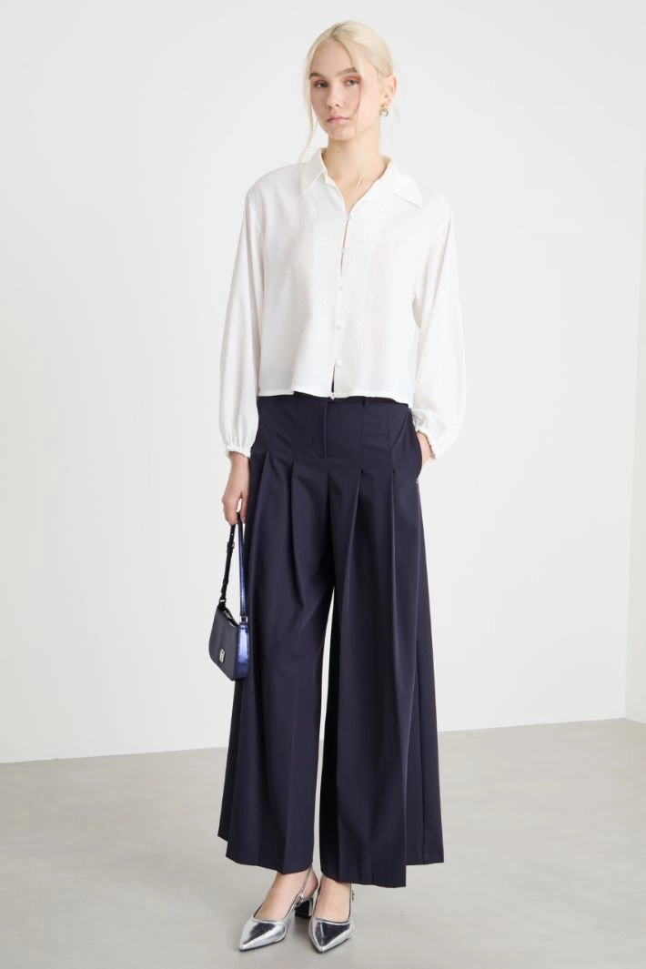 Blouson shirt - WHITE