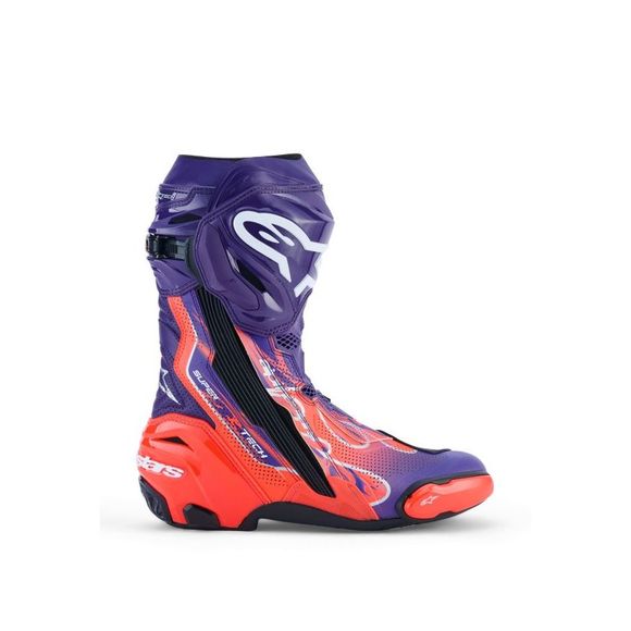 Alpinestars Supertech R Flyte Vented Jorge Martin Boots - Purple / RedRef: AP4074