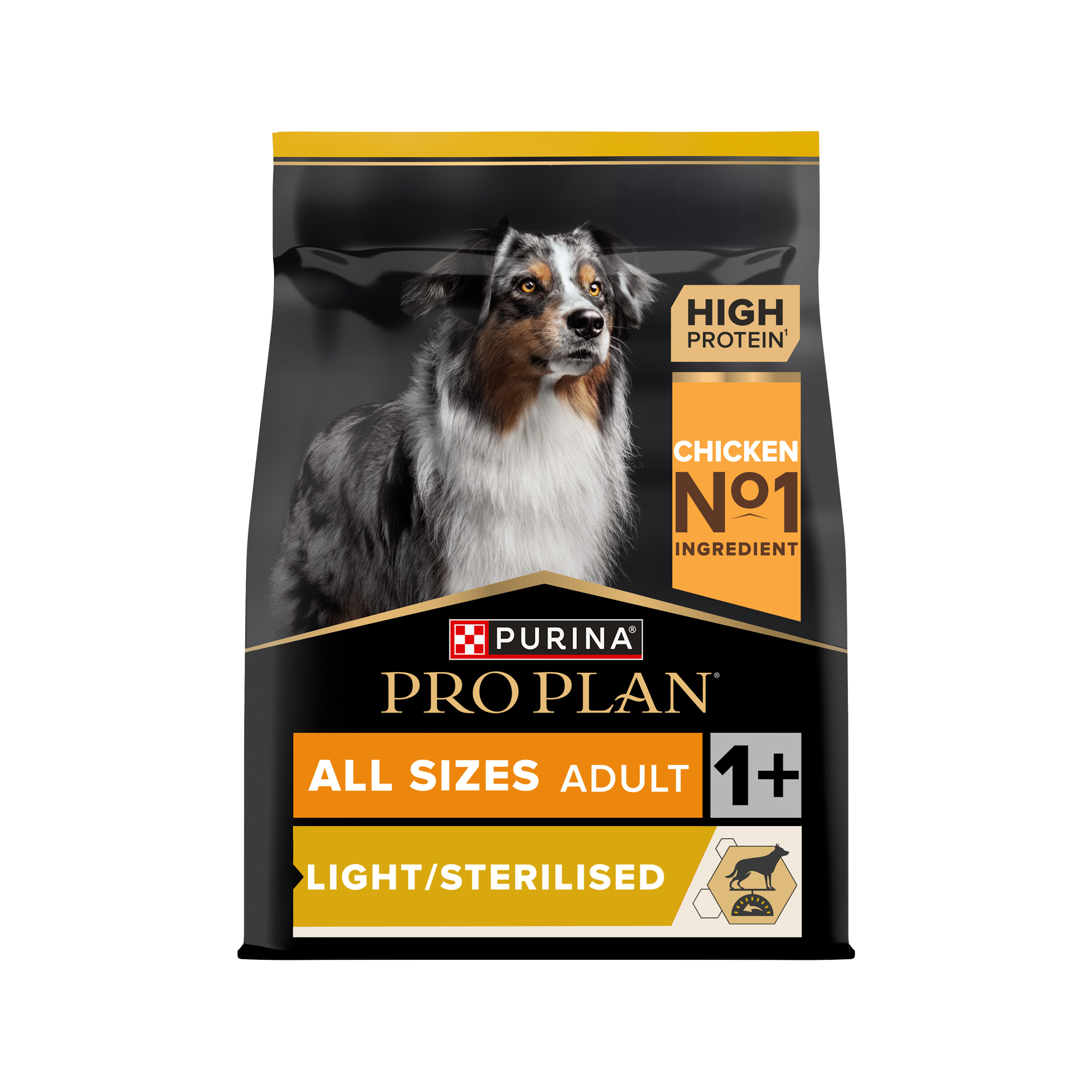 Purina Pro Plan Dog All Size Adult - Light/Sterilised - Chicken - 3 kg