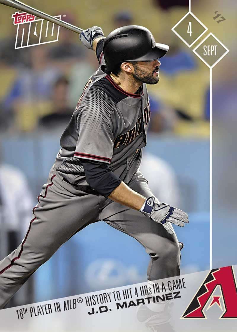 J.D. Martinez - 09/04/2017 TOPPS NOW® CARD 563 - Print Run: 671