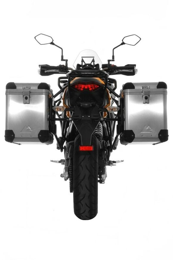 Touratech ZEGA Pro 45/45 suitcase - Black support included - AluminumRef: Trt01839A / 01-408-5770-0
