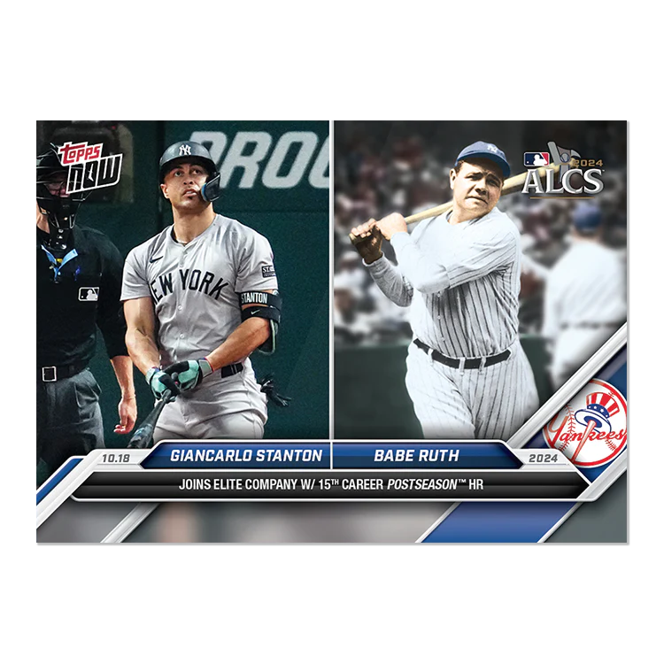 Giancarlo Stanton/Babe Ruth - 2024 MLB Topps NOW® Card 853