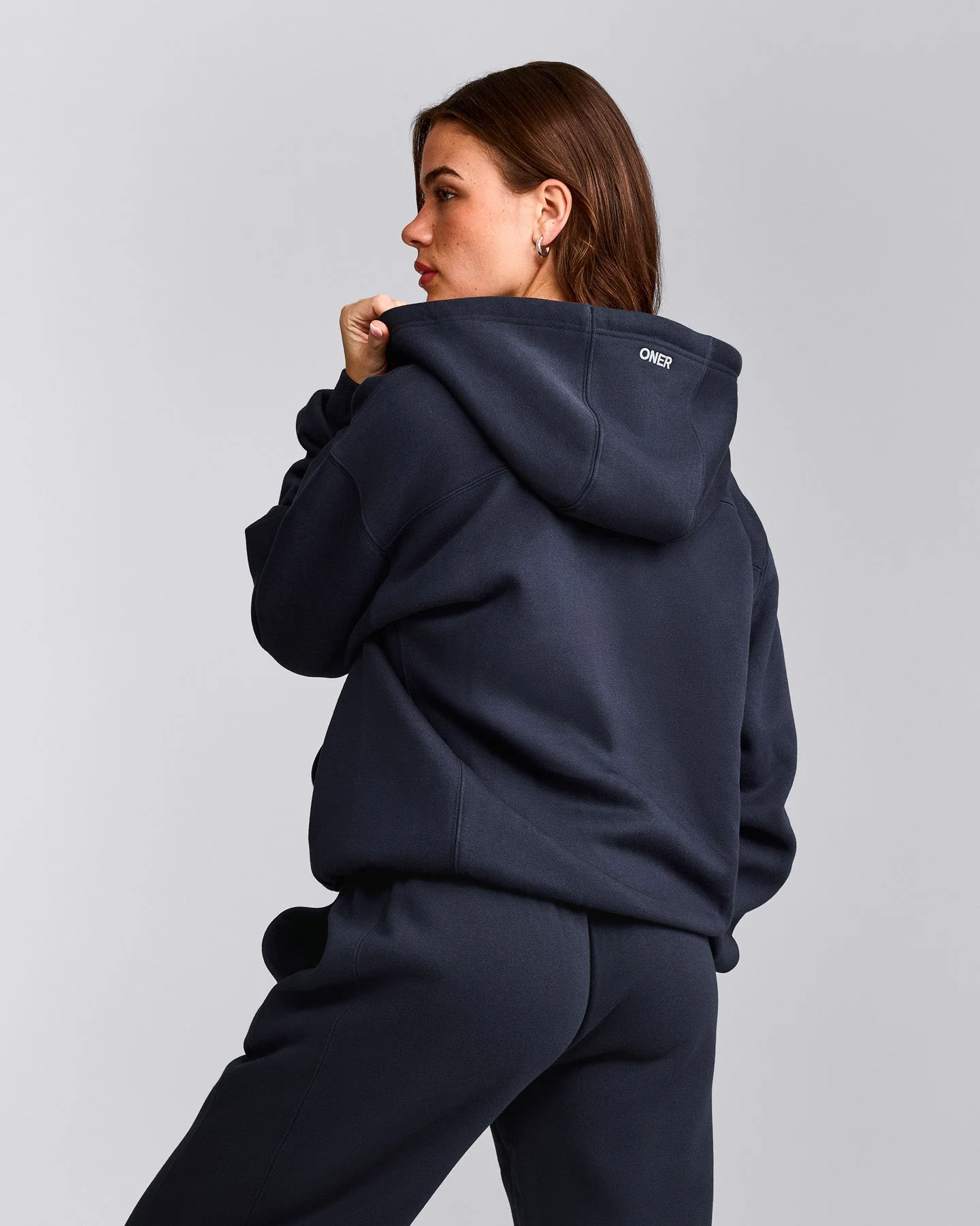 Foundations Cosy Zip Through Hoodie | True Blue