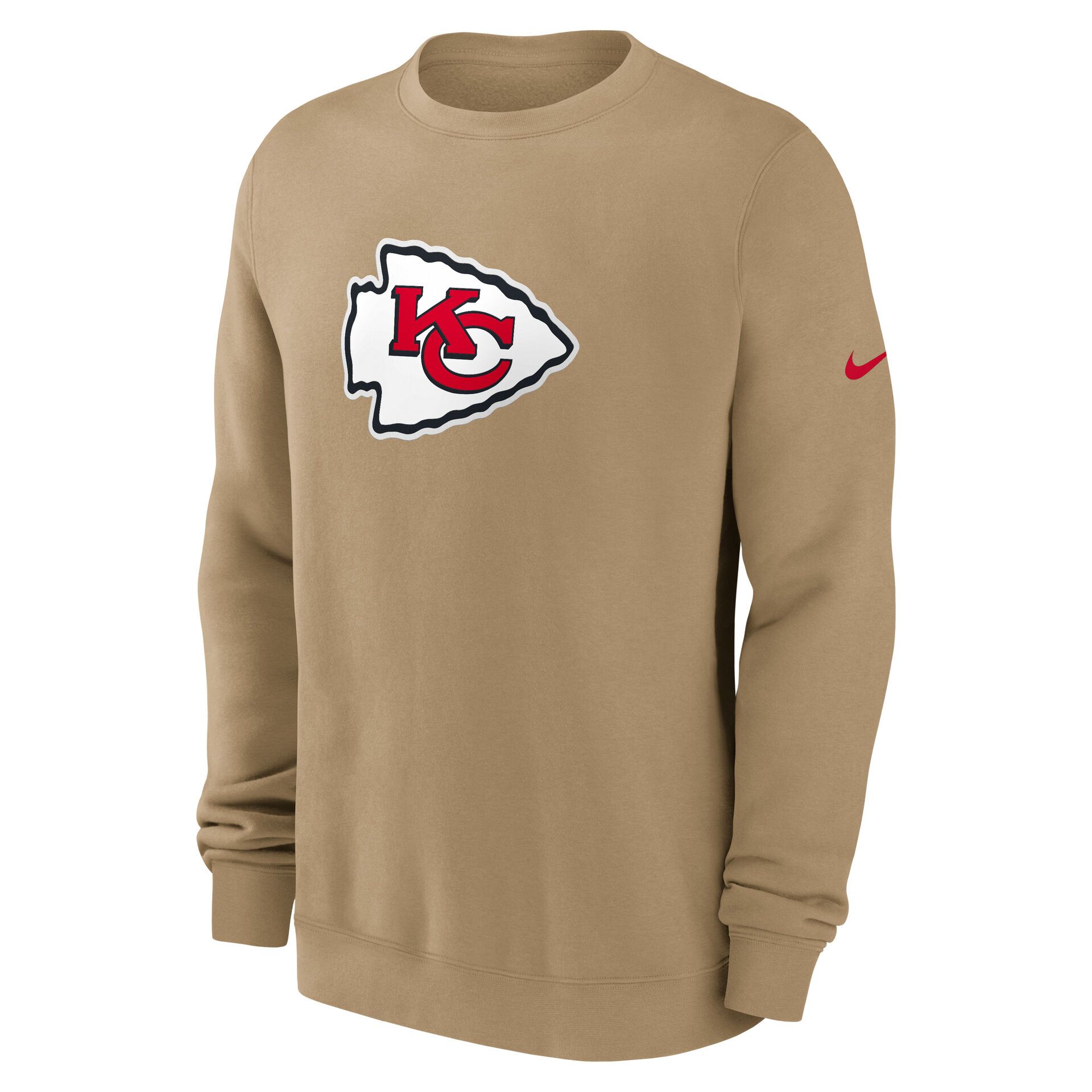 Kansas City Chiefs Swing Pass NFL Rewind Club Crew Beige