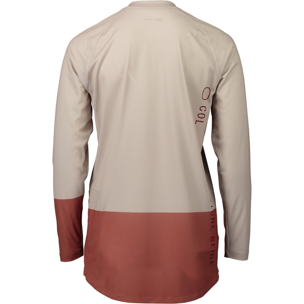 POC MTB Pure Long Sleeve Jersey Women - 1821 Light Sandstone Beige/Himalayan Salt
