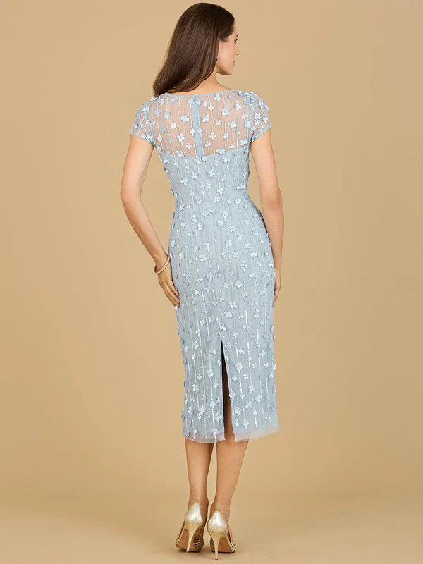 Lara Dresses 29186 Cap Sleeve Cocktail Midi Dress
