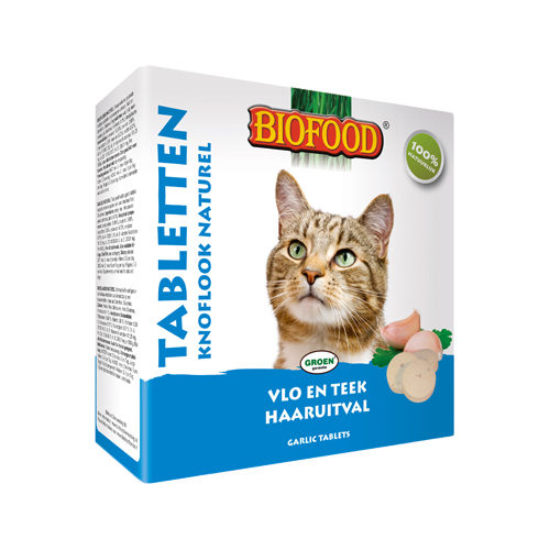 Biofood Cat Garlic Tablets - Salmon - 2 x 100 Tablets