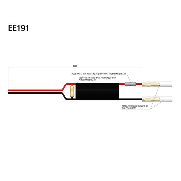 Rizoma resistance kit for front or rear indicatorRef: RZ0939 / EE191H