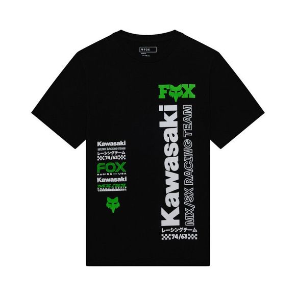 Fox KAWASAKI 195 ORIGINAL short-sleeved t-shirt - BlackRef : FX6443