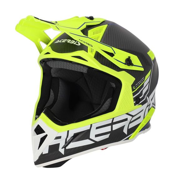 Acerbis STEEL CARBON ECE 2206 2023 cross Helmet - Black / YellowRef: AE3609