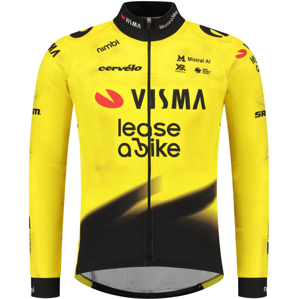 RAPidGEAR Team Visma | Lease a Bike Replica Long Sleeve Jersey Men 2026 - yellow