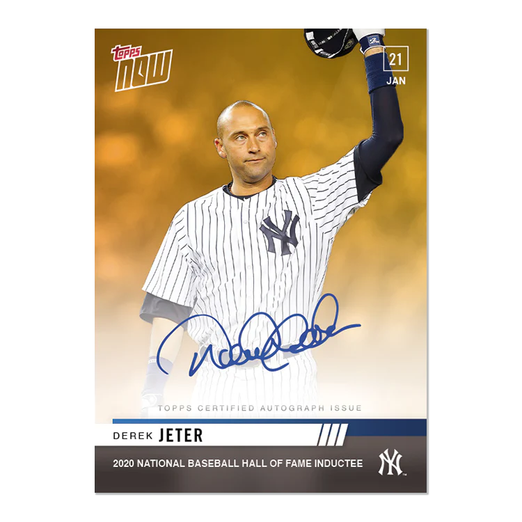 On-Card Auto # to 1 - Derek Jeter - MLB TOPPS NOW® Card OS59F
