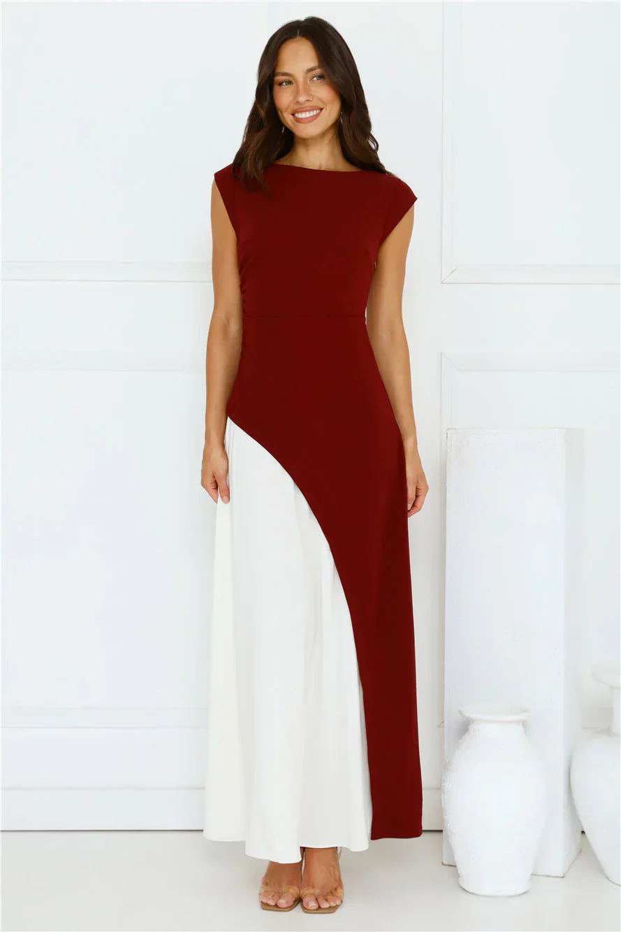 Starlit Soiree Maxi Dress Wine