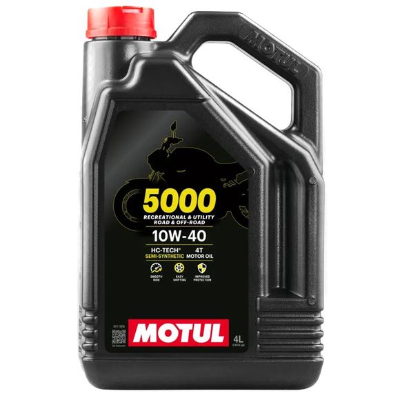 Huile moteur Motul 5000 10W40 4T 4L UniverselRef : MOT0144 / 104056