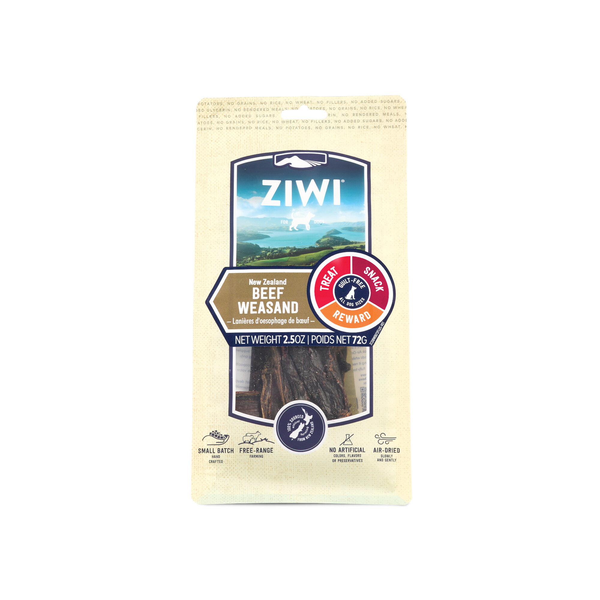ZIWI Peak Beef Esophagus Dog Treat - 72g
