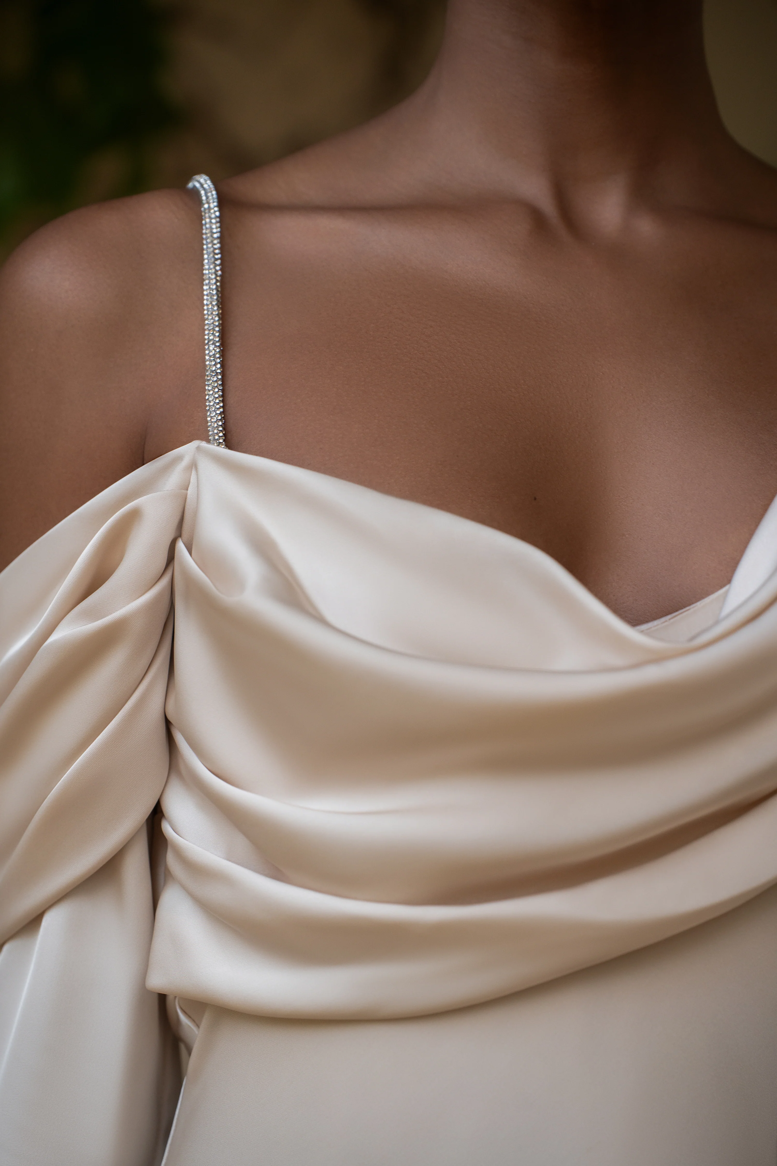 Champagne One And Only Satin Dress