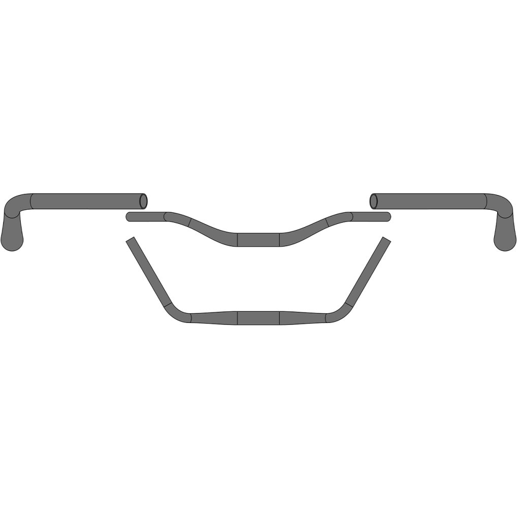 Ergotec Moon Cruiser 31.8 Handlebar - Safety Level 4 - matt black
