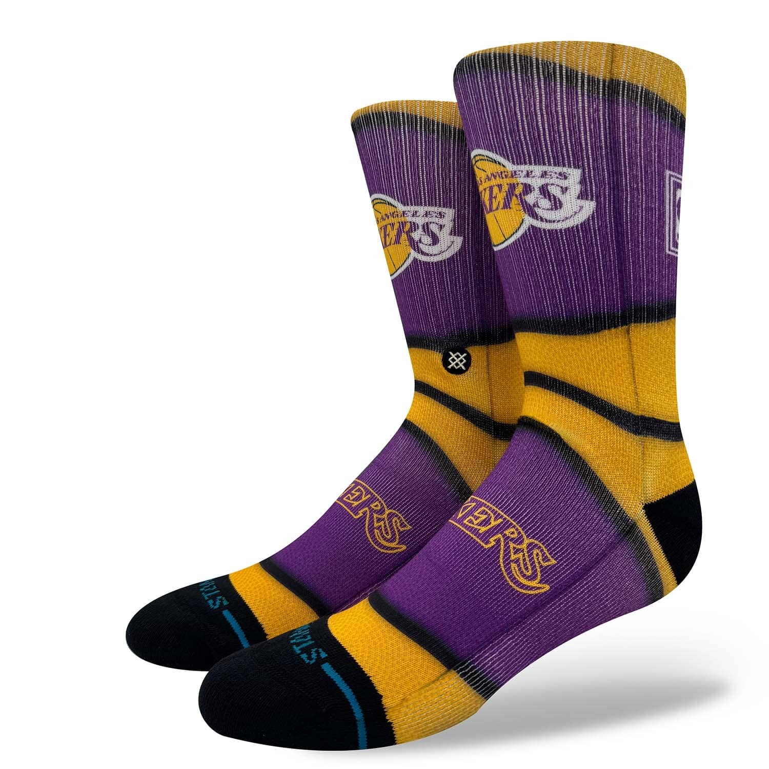 Los Angeles Lakers Classic Mini Ball Stance Crew Socks