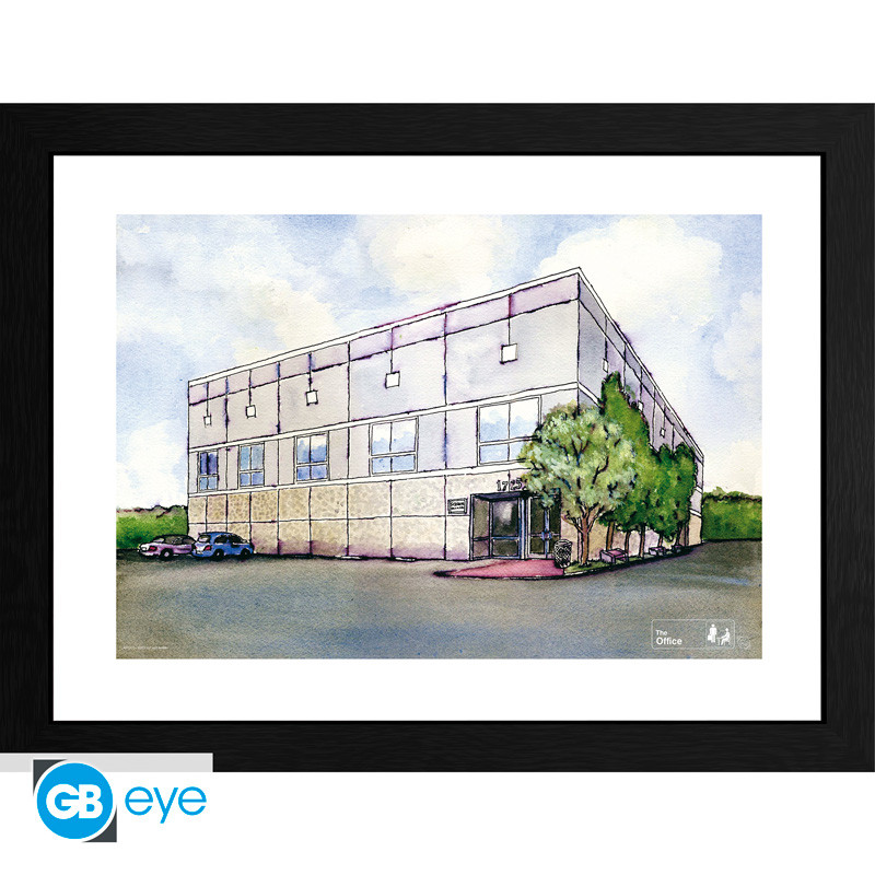 THE OFFICE Framed print Pam watercolor