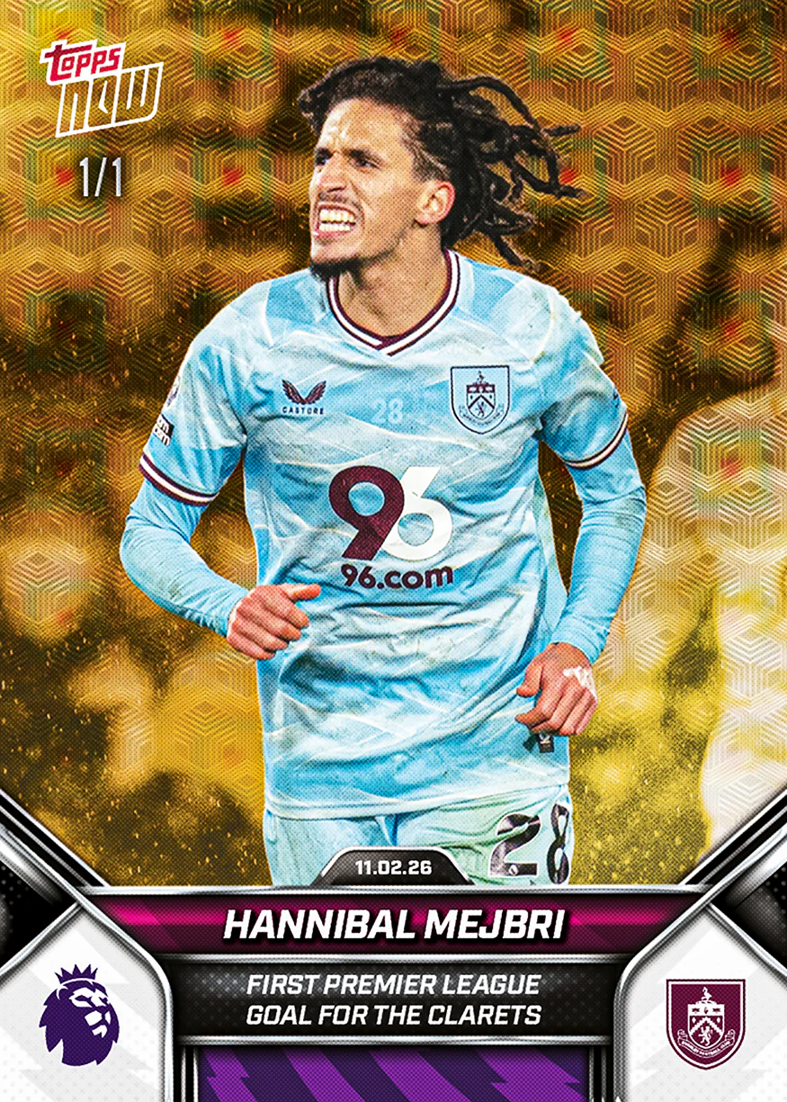 Hannibal Mejbri - 2025-26 Premier League Topps NOW® - Card 139 - PR: 119