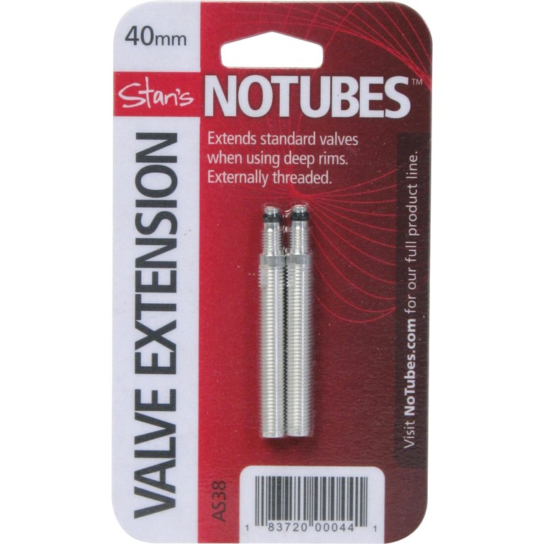 Stan's NoTubes Threaded Valve Extenders 40mm (1 pair)