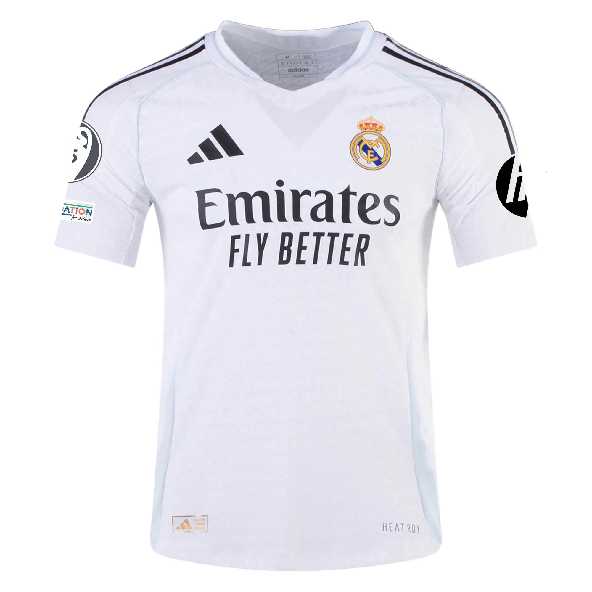 Real Madrid Authentic Luka Modric Home Jersey w/ Champions League Patches 24/25 (White/Black)