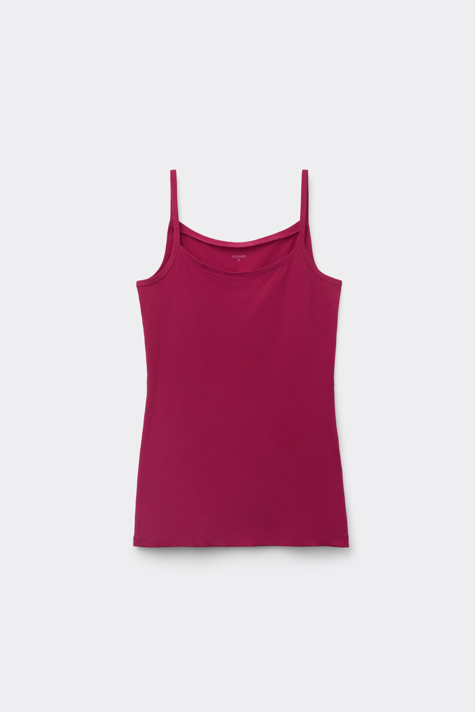 Organic Stretch Cotton Camisole with Round Neck