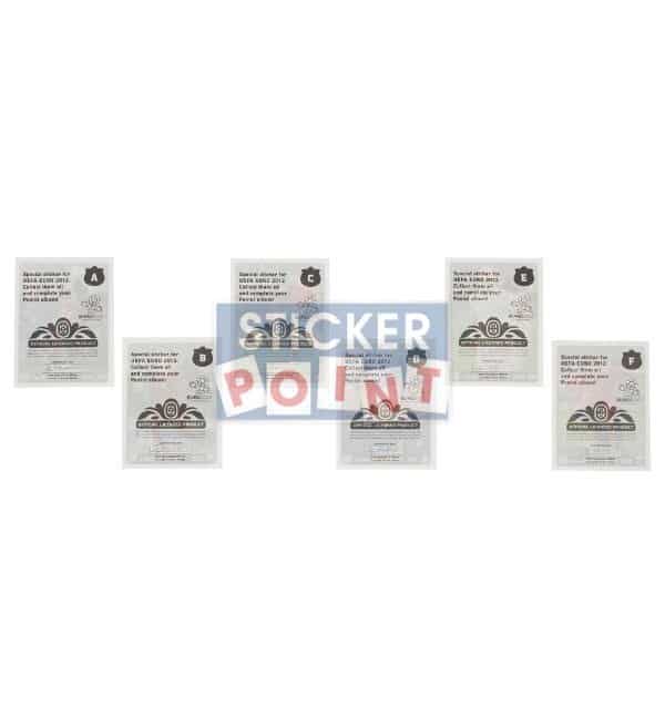 Panini EURO 2012 Special Stickers A-F