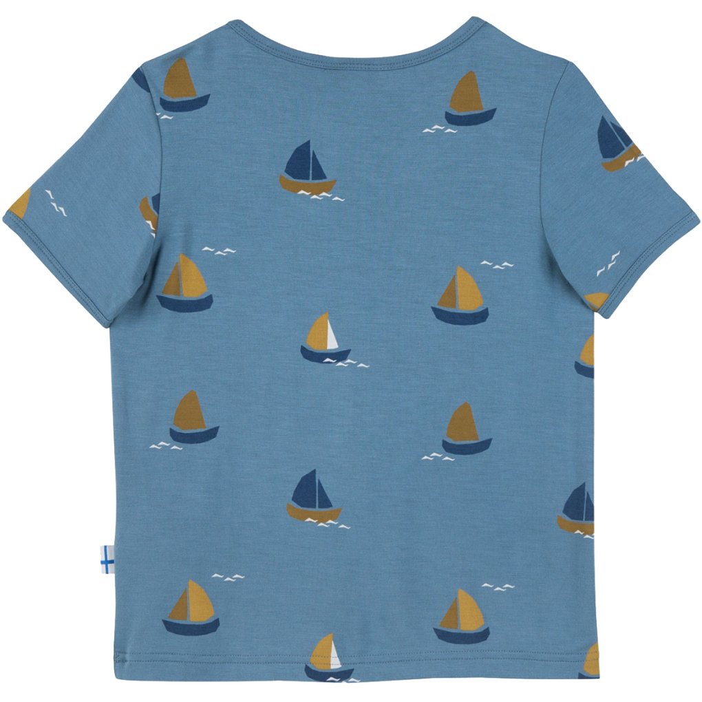 Finkid ILTA SUN Jersey T-Shirt Kids - bluestone
