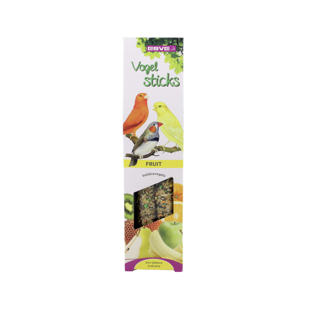 Esve Bird Sticks - Aviary Birds Fruit - 2 x 40g