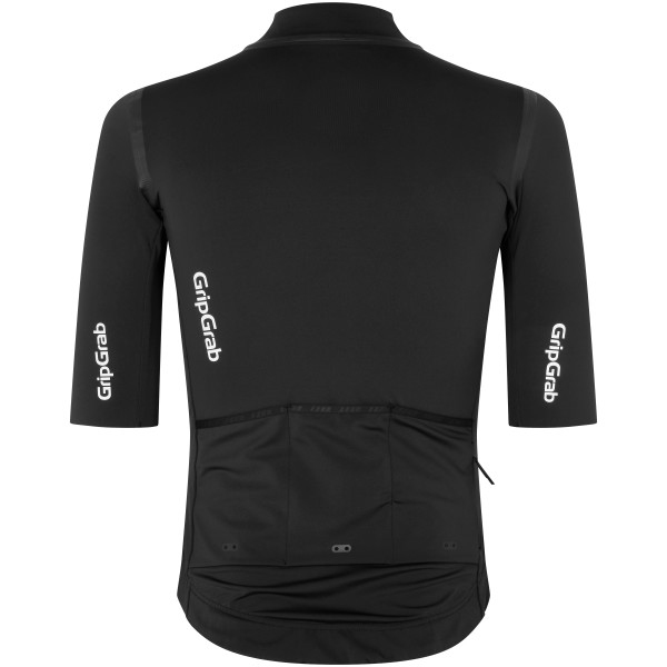 GripGrab AquaRepel Water-Resistant Short Sleeve Jersey Men - Black