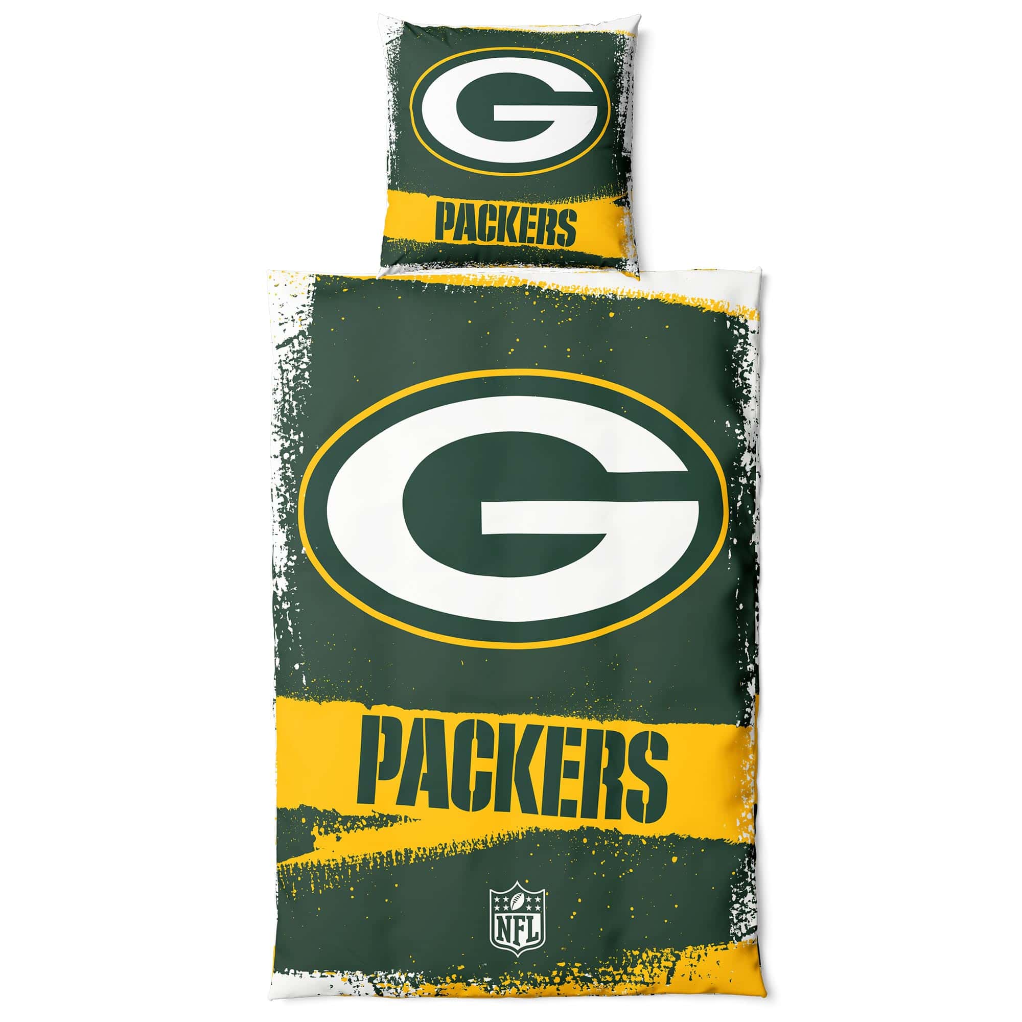 Green Bay Packers Raw NFL Bedding Set