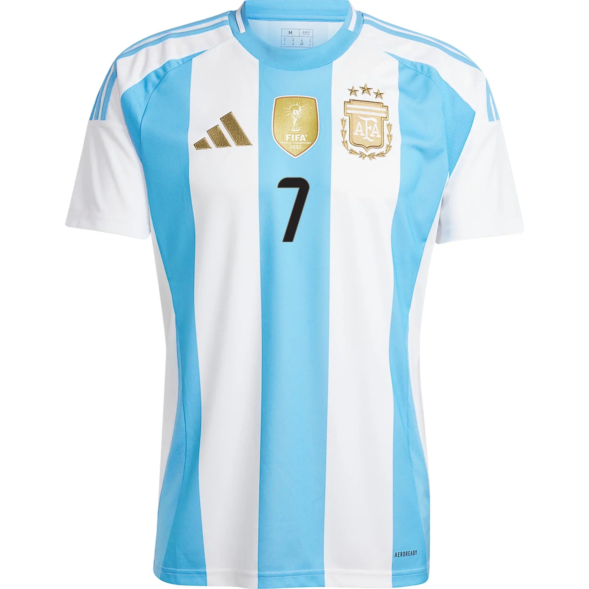 Argentina Rodrigo De Paul Home Jersey 24/25 (White/Blue Burst)