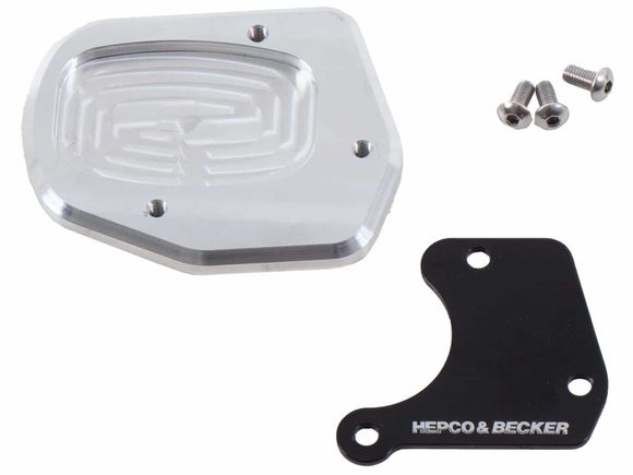 Hepco & Becker side stand extension - black/silverHONDA 750 NC 750 X DCT ABS (RC90) - 2021 - 2025Ref: Hbe02627A / 42119530 00 91