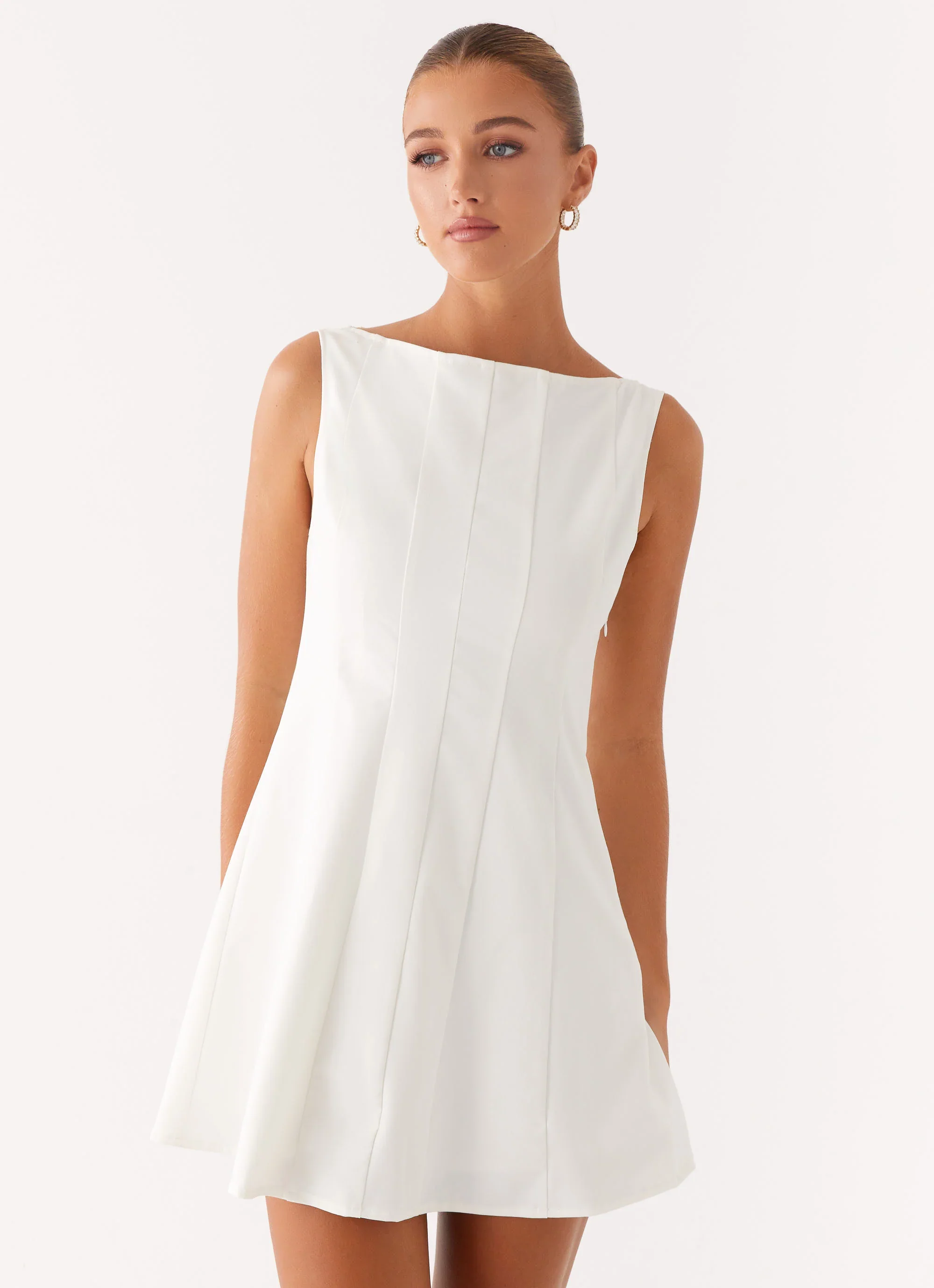 Emelie Mini Dress - White