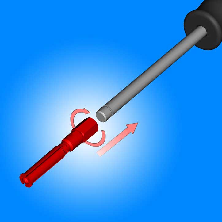 Unior Bike Tools Inner bearing puller - 689/2BI-US - red